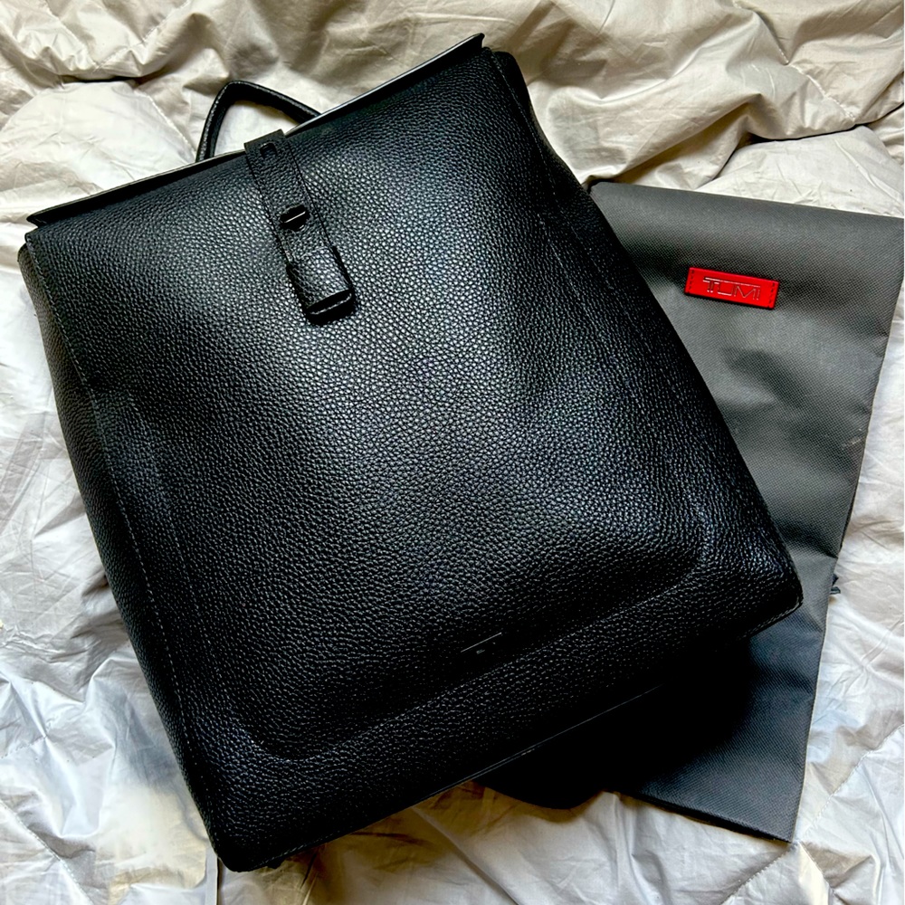 The Most Gorgeous Pebbled Leather TUMI Backpack